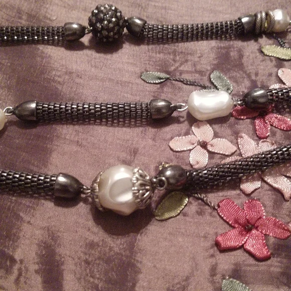 Ladies Black rope chain necklace - Picture 5 of 5